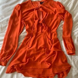 Orange red WFFS dress 💃🏽